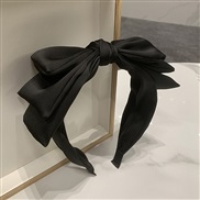 (  black)Korean style retro three layer bow Headband woman classic multilayer samll high temperament Headband