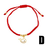 (D)occidental style rope animal bracelet fashion brief samll gilded rope bracelet womanbrm