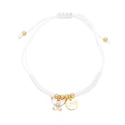 ( white) butterfly bracelet samll personality color embed zircon rope bracelet womanbrm