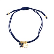 ( Dark blue) butterfly bracelet samll personality color embed zircon rope bracelet womanbrm