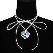 ( blue necklace)occidental style  fashion eyes velvet belt necklace personality trendchocker