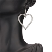 ( White Kpeach heart  )occidental style  fashion brief Alloy pendant necklace woman earrings Peach heart set