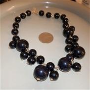 ( blackIrregular  Pearl  necklace)occidental style exaggerating big samll Irregular Pearl necklace personality retro sa