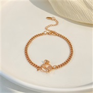 ( 9 KCgold  4 29)occidental style brief fashion all-Purpose three-dimensional love Pearl pendant bracelet Korean style 