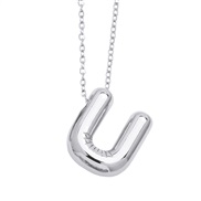 (U)occidental style Word necklace woman samll temperament all-Purpose clavicle chainnkb