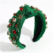 ( green) christmas Headband christmas tree snowflake Rhinestone Headband high fashion