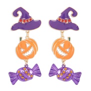 (purple)E earrings  exaggerating color personality candy Earring woman