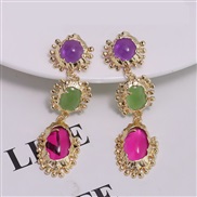 ( Color)retro temperament occidental style wind fashion spring summer autumn Winter all-Purpose earrings earring