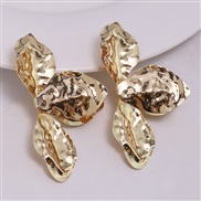( Gold)autumn  occidental style brief wind fashion Irregular samll flower ear stud earrings