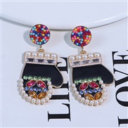 ( black)Santa Claus color lovely earrings  Chinese style color  earring