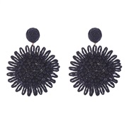 ( black)occidental style Bohemia earrings woman weave exaggerating temperament earring candy colors Country style earri