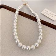 ( necklace  Gold(12mm)) retro Pearl necklace brief fashion all-Purpose clavicle chain temperament high