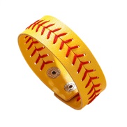 ( yellow) occidental style elasticity sport handmade weave rope leather sport bracelet
