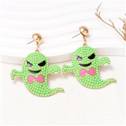 ( green)occidental style creative cartoon lovely samll Pearl earrings Earring