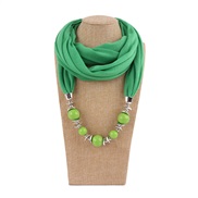 ( green) Beads cirque  lady necklace ethnic styleRdlut