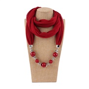( red ) Beads cirque  lady necklace ethnic styleRdlut
