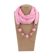 ( pink ) Beads cirque  lady necklace ethnic styleRdlut