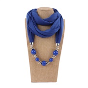 ( sapphire blue ) Beads cirque  lady necklace ethnic styleRdlut