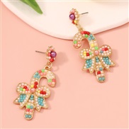 ( Color)occidental style color christmas series exaggerating trend temperament lovely leisure all-Purpose fashion ear s