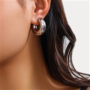 ( White K 3 31)occidental style ins wind brief surface opening woman  fashion color Earring