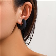 ( black 3 31)occidental style ins wind brief surface opening woman  fashion color Earring