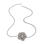 (B2229)occidental style retro fully-jewelledchocker flower necklace  samll belt samll wind bracelet woman