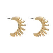 ( Gold)autumn Alloy earrings occidental style exaggerating Earring woman fashion Metalearrings