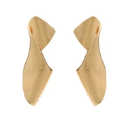 ( Gold)autumn Alloy earrings occidental style exaggerating Earring woman fashion Metal ear studearrings