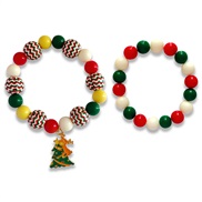 ( Color)occidental style christmas bracelet lovely cartoon beads bracelet  christmas gift R