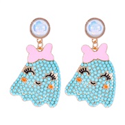 (57436 BU)occidental style creative cartoon lovely samll Pearl earrings Earring