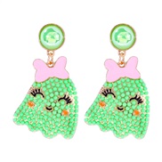 (57436 GN)occidental style creative cartoon lovely samll Pearl earrings Earring
