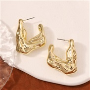 ( Gold) geometry triangle temperament samll all-Purpose fashion personality brief earrings ear stud Earring