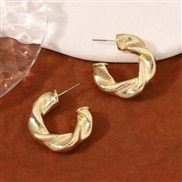 ( GoldC) geometry annular temperament samll all-Purpose fashion personality brief earrings ear stud Earring