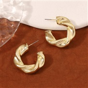 ( Gold) geometry annular temperament samll all-Purpose fashion personality brief earrings ear stud Earring