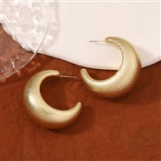 ( Gold)occidental style retro geometry annular temperament all-Purpose trend samll personality fashion earrings ear stu