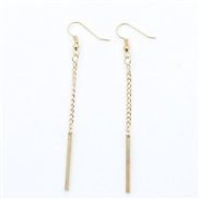 ( Gold 681)occidental styleins wind long style tassel earrings woman fashion personality diamond chain earring Earring