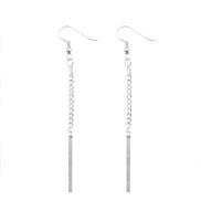 ( Silver5665)occidental styleins wind long style tassel earrings woman fashion personality diamond chain earring Earring