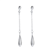 ( Silver82 6)occidental styleins wind long style tassel earrings woman fashion personality diamond chain earring Earring