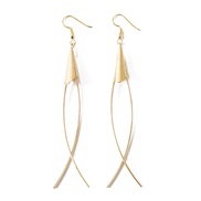 ( Gold1 73)occidental styleins wind long style tassel earrings woman fashion personality diamond chain earring Earring