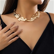 ( necklace Gold 6 85)occidental style  fashion Irregular Collar  samll Metal necklace woman