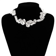 ( necklace White K 6 85)occidental style  fashion Irregular Collar  samll Metal necklace woman