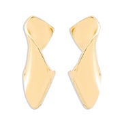 ( Gold)E occidental style exaggerating Irregular earrings  wind geometry personality retro earring