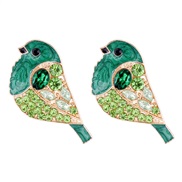 ( green)occidental style personality fully-jewelled samll lovely woman earrings enamel lovely animal Earring
