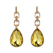 ( yellow)fashion colorful diamond earrings drop earring woman occidental style exaggerating Earringearrings