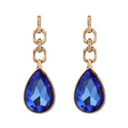 ( blue)fashion colorful diamond earrings drop earring woman occidental style exaggerating Earringearrings