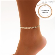 ( 3  Gold  862)occidental style  leisure Rhinestonenklet foot  brief snake chain chain Anklet