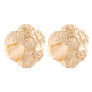 ( Gold)occidental style exaggerating temperament elegant big flowers woman earrings flowers earrings