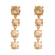 ( brown)fashion colorful diamond earrings super Rhinestone earring woman occidental style fully-jewelled Earringearrings