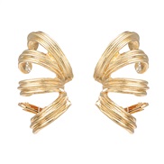 ( Gold)Autumn and Winter Alloy earrings exaggerating occidental style Earring woman fashionearrings