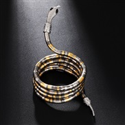 ( Mixed color)haifu tudio   black opening Modeling snake necklace Collar